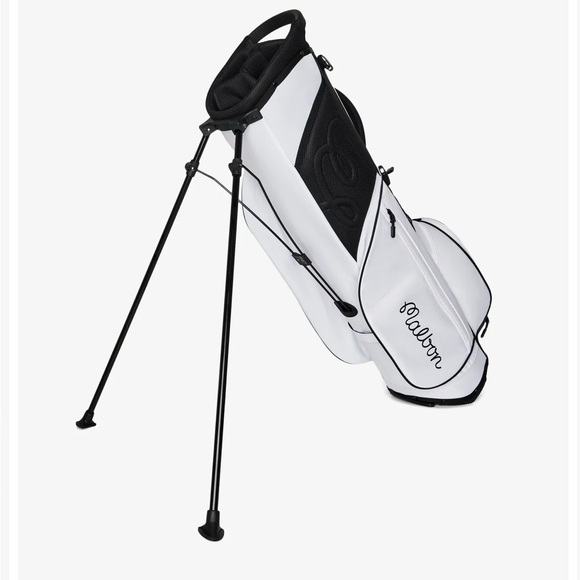 1000% Auth. New Malbon “Walking” Golf White Golf Bag - Picture 9 of 10